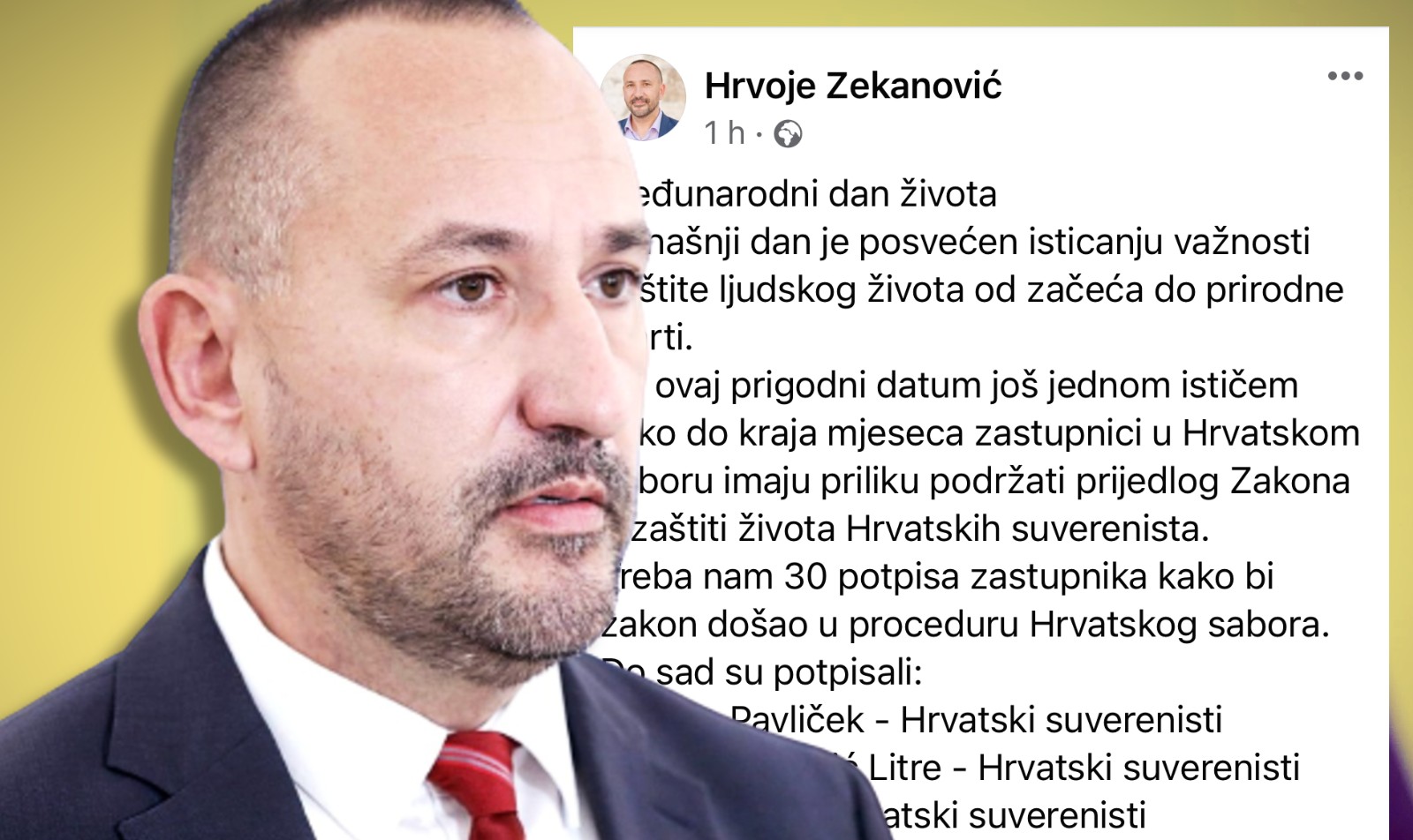 Zekanovićeva inicijativa za zabranu pobačaja doživjela fijasko