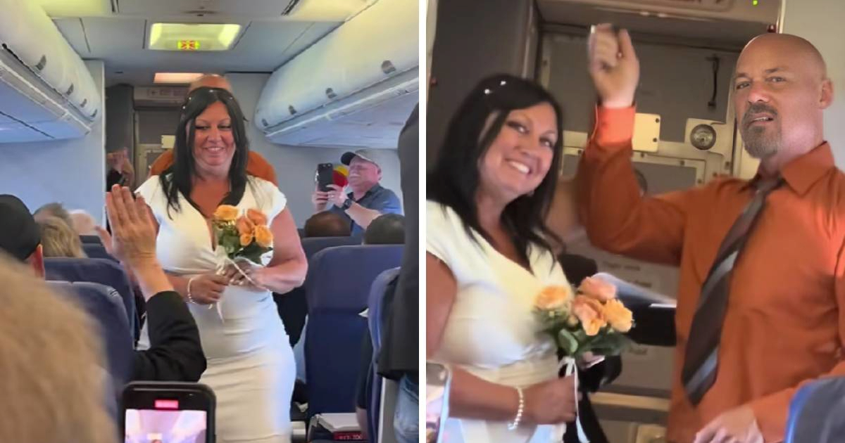 Neobično vjenčanje: Tina i Roger rekli su "da" u avionu usred leta