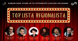 Top lista regionalista za Zakladu Solidarna: Humanitarna večer stand-upa u Zagrebu