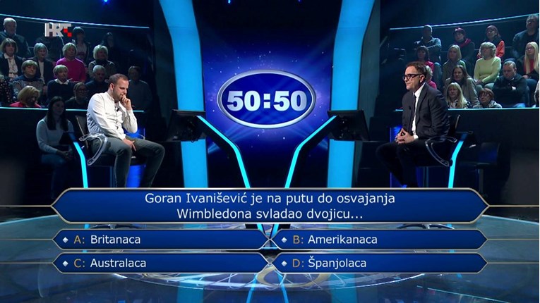 Sportski novinar nije znao odgovor na sportsko pitanje u Milijunašu. Biste li vi?