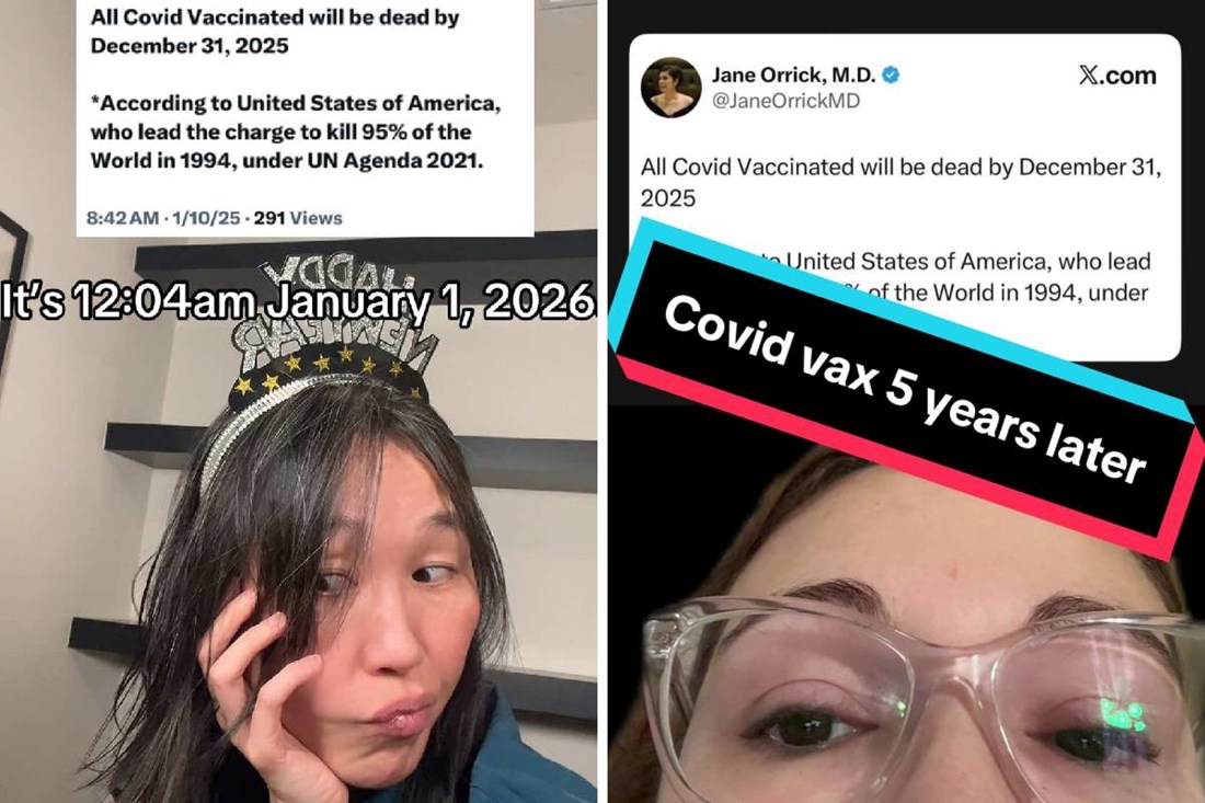 Antivakserica tvrdila da će svi cijepljeni protiv COVID-a umrijeti do 31.12.2025. 😶