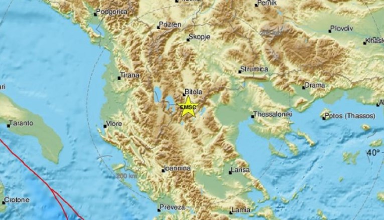 Snažan potres od 5.5 sinoć u Grčkoj