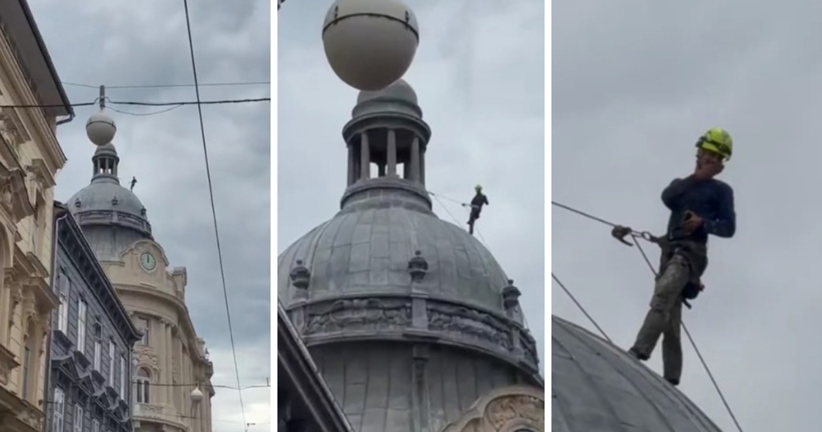 Hit video sa Zagreb Pridea: Radnik s kupole poslao poljubac povorci