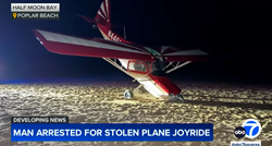 Ukrao avion s aerodroma pa sletio na kalifornijsku plažu