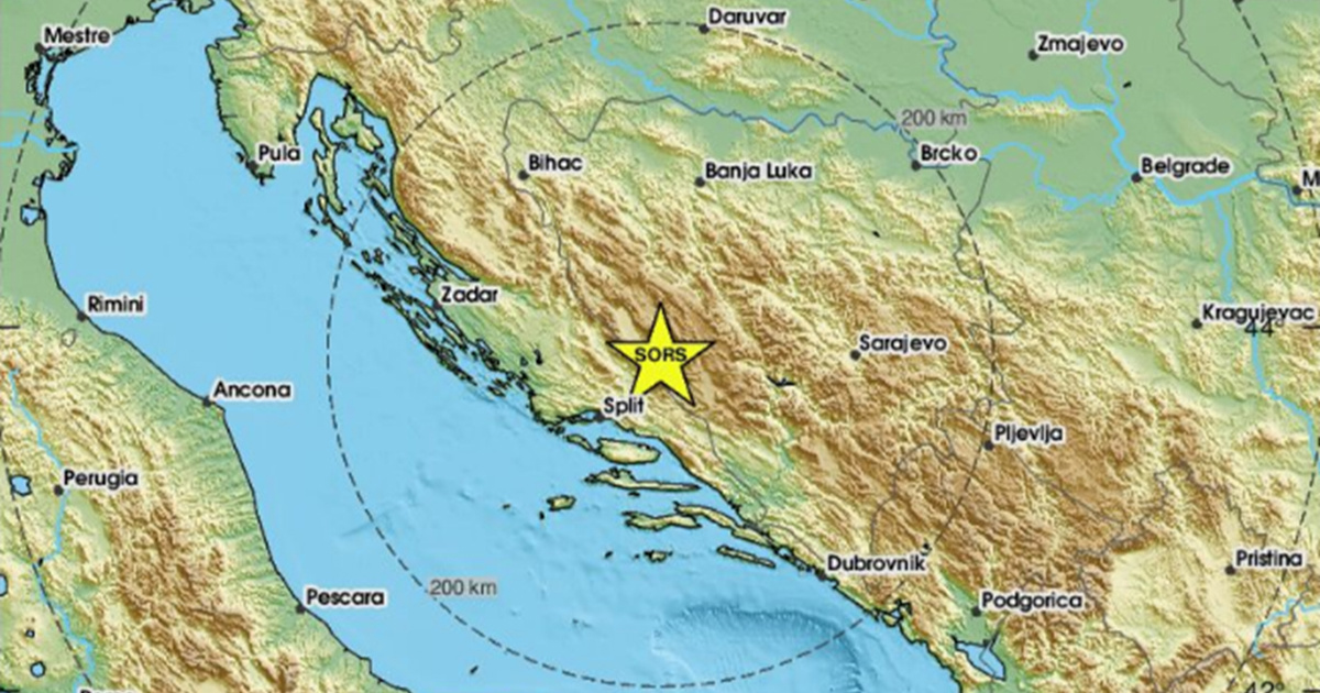 Potres od 4,1 po Richteru pogodio Hercegovinu. Osjetio se i u Dalmaciji
