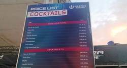 Cjenik s Ultre: Provjerili smo koliko koštaju kokteli na stadionu