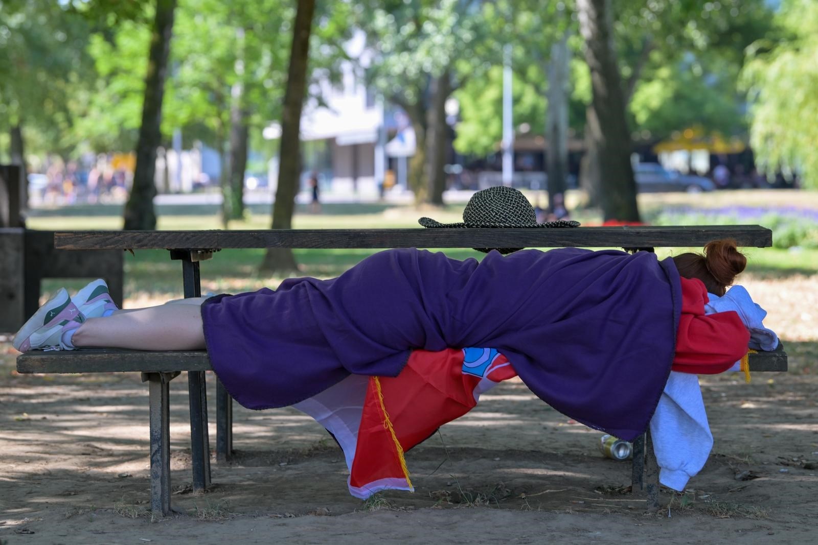 FOTO Thompsonova obožavateljica odmara na Bundeku prije koncerta