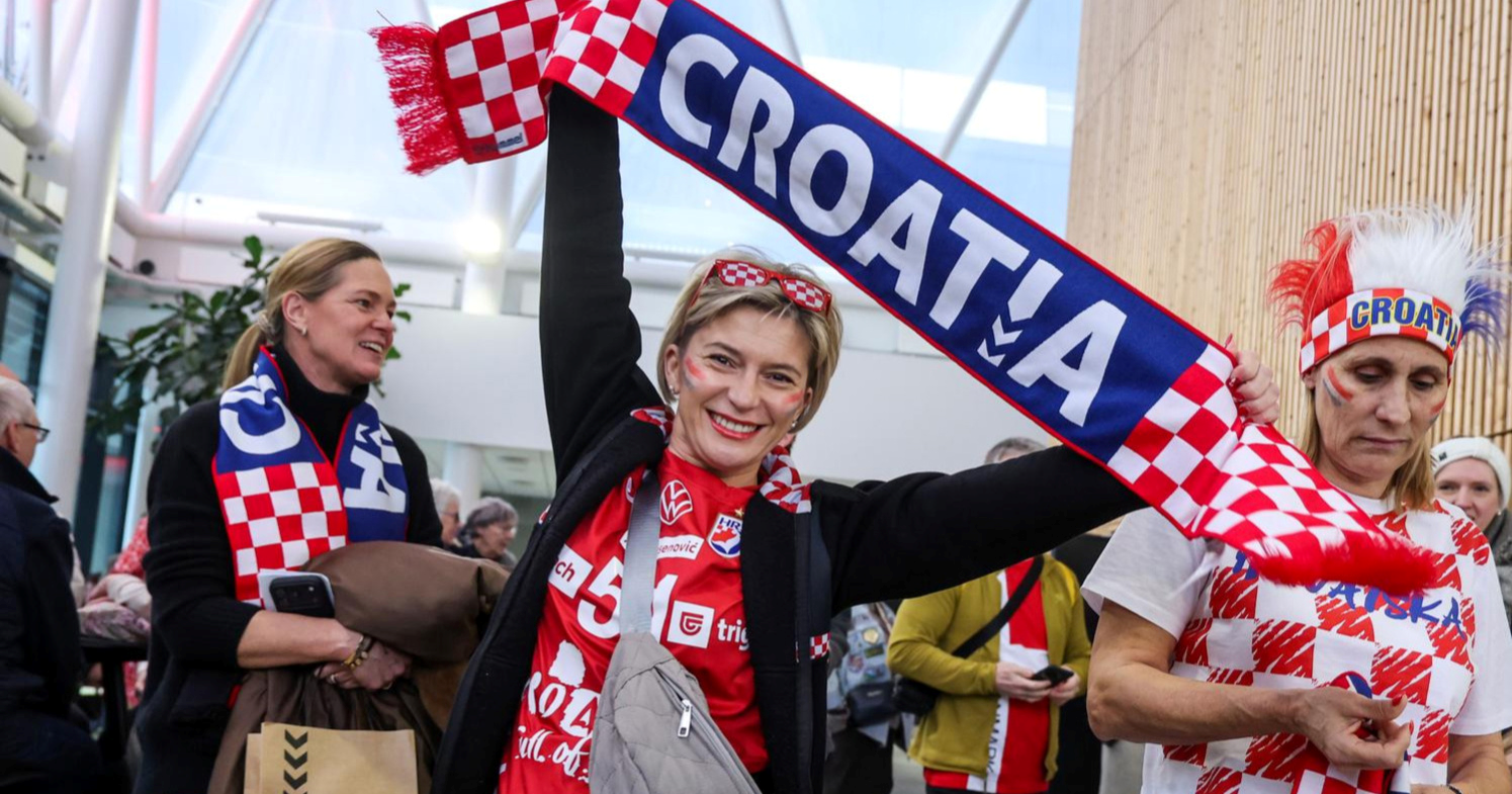 FOTO Hrvatski rukometaši bore se za broncu, navijači ih došli bodriti u Herning
