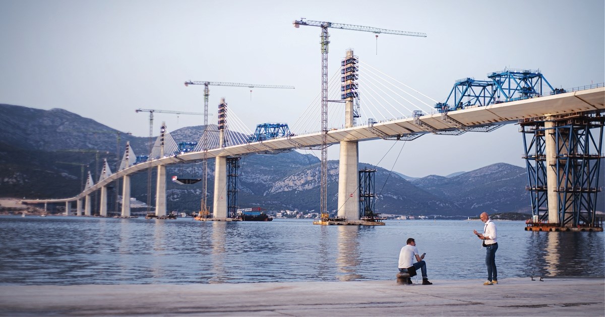 Hrvatske ceste: Izvođač nije tražio dodatnih 450 mil. kuna za Pelješki most