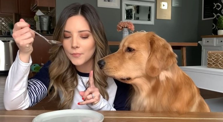 Glumila je da jede pred psom, on joj svejedno htio ukrasti "nevidljivu" hranu