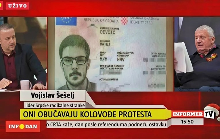 Vučićeva televizija Informer objavila sliku osobne iskaznice hrvatskog novinara