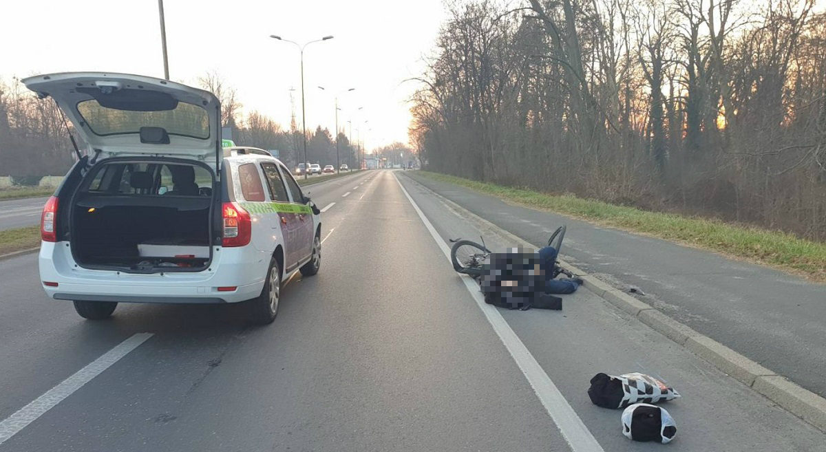 Taksi u Varaždinu naletio na bicikliste