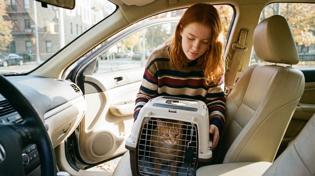 Kako mački smanjiti stres zbog vožnje u automobilu