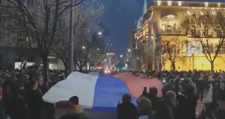 VIDEO Veliki prosvjed podrške Rusiji u Beogradu: "Putin je najjači"