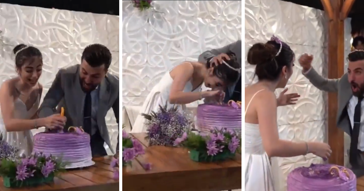 Mladoženja mladenki gurnuo glavu u tortu, video postao viralan