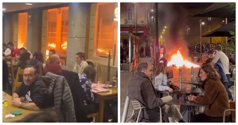 Dok cijela zemlja gori, dio Francuza lagano ignorira prosvjede i uživa u restoranu