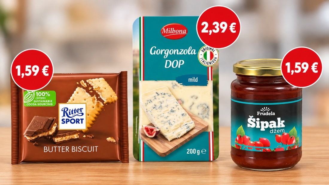 Malo slatkog nikome ne škodi: Našli smo čokoladu i džem od šipka po 1,59 €