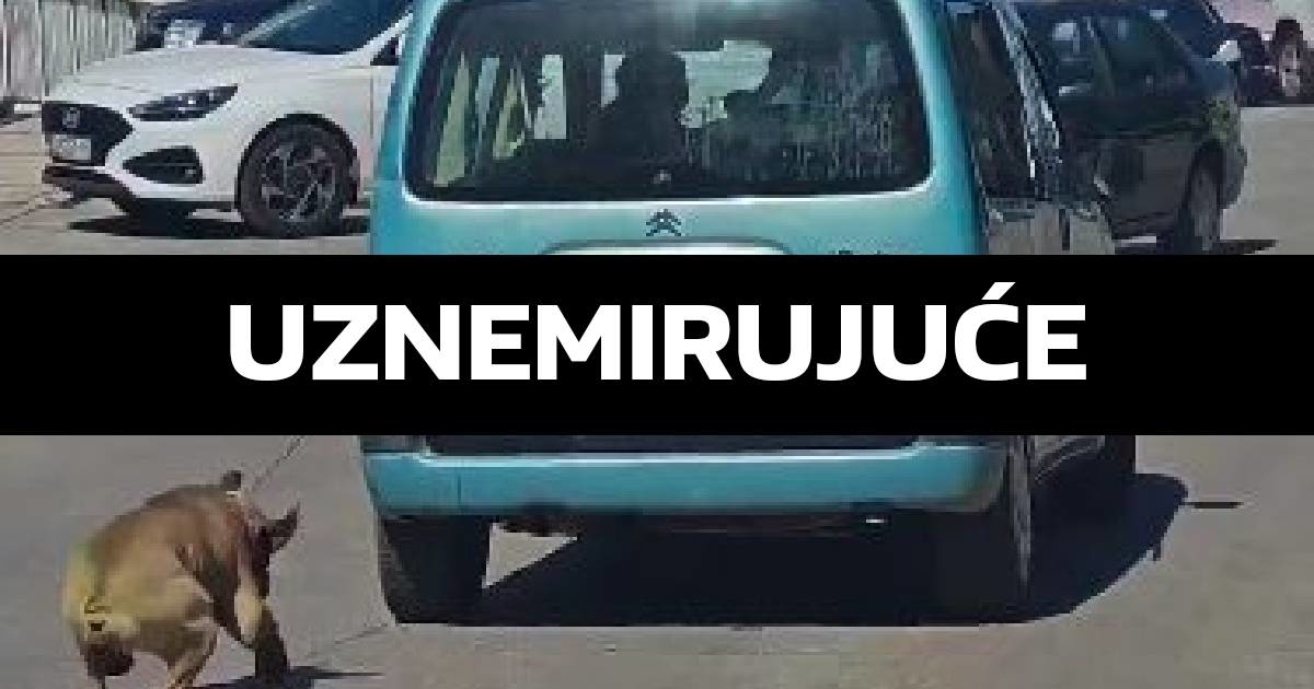 Širi se uznemirujuća snimka. U Šibeniku vezao psa za auto i vukao ga po cesti