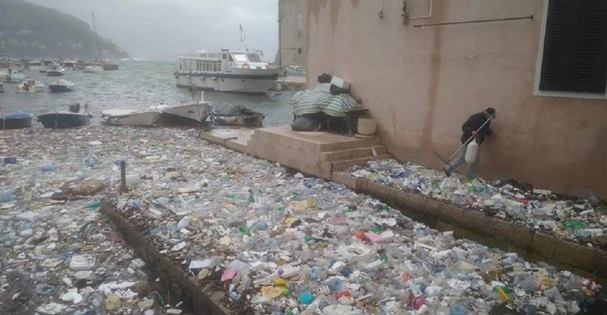 Širi se fotografija smeća u moru kod Dubrovnika, nastala je u veljači