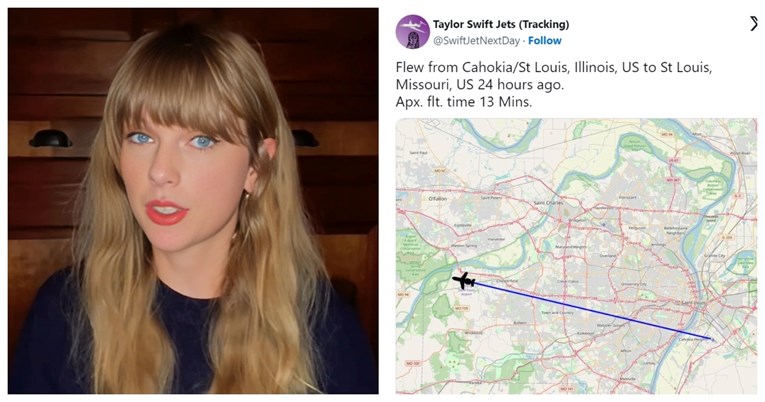 Taylor Swift prijeti tužbom studentu koji prati njezin privatni zrakoplov na X-u