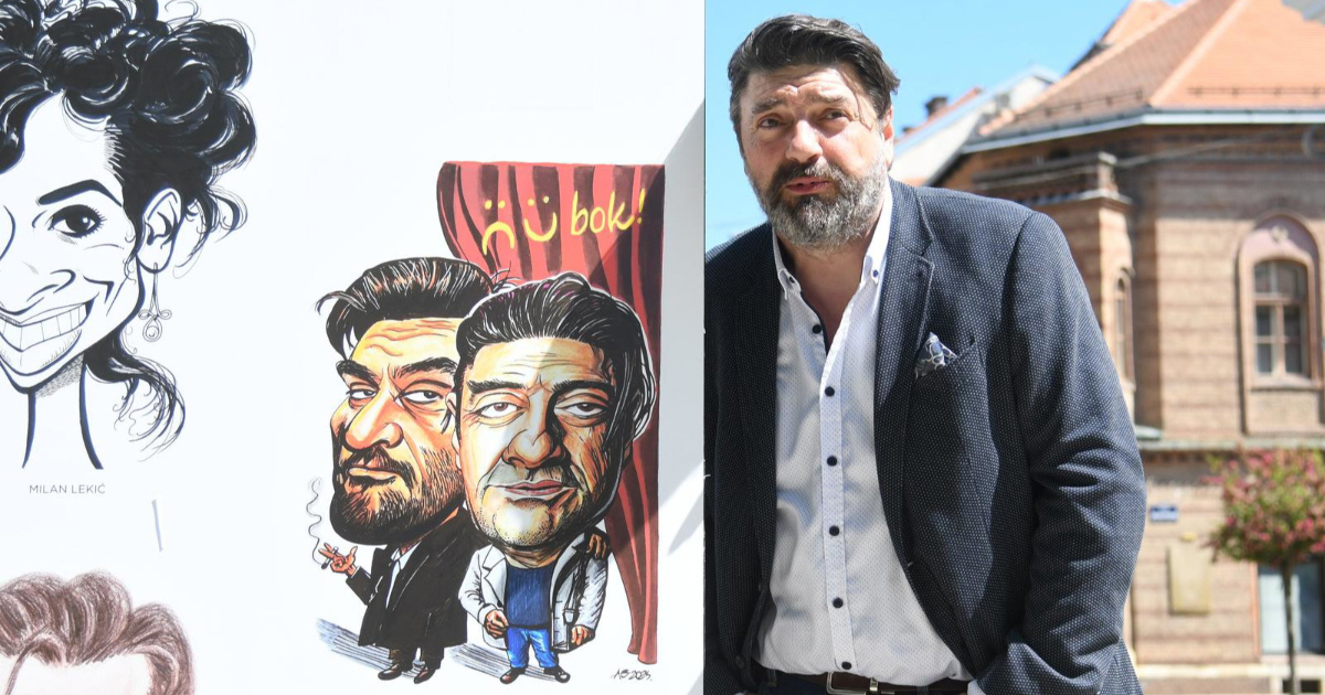 Karikature poznatih glumaca osvanule na bjelovarskom korzu uoči BOK festivala