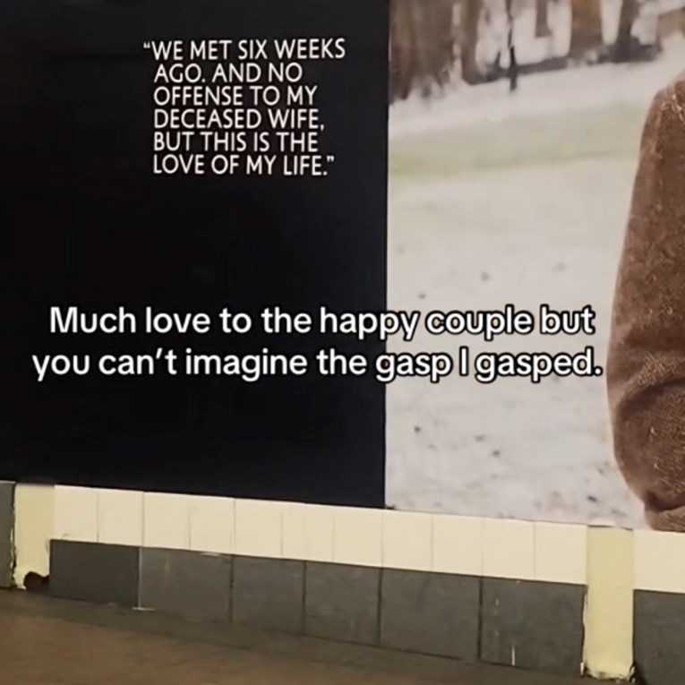 "Bez uvrede mojoj pokojnoj ženi...": Plakat u New Yorku zgrozio milijune žena