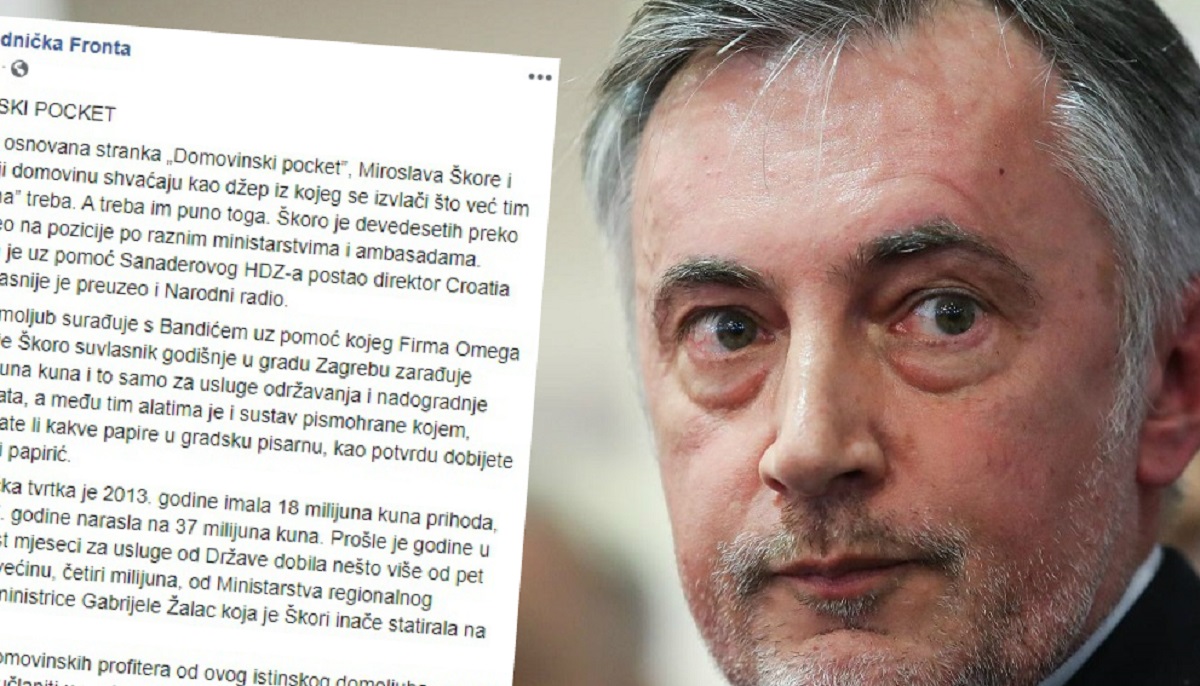 Radnička fronta se na Fejsu ruga Škori, promijenili mu ime stranke