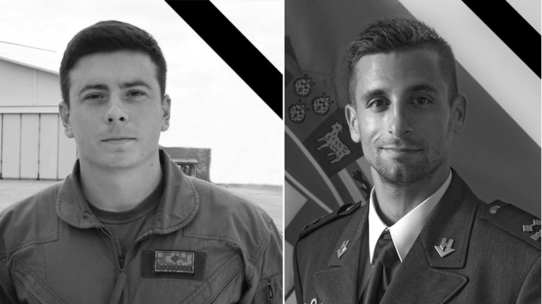 U padu vojnog aviona poginuli natporučnik Marko Novković i poručnik Luka Jagatić