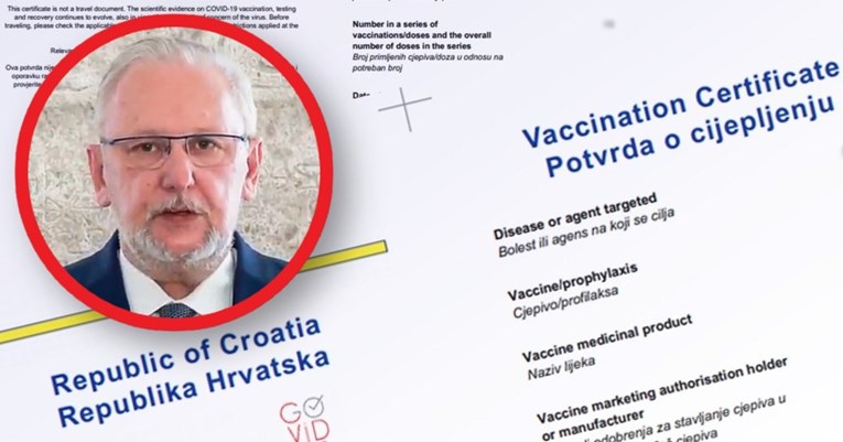 Božinović objavio detalje o covid-putovnicama, dovoljno je primiti prvu dozu cjepiva