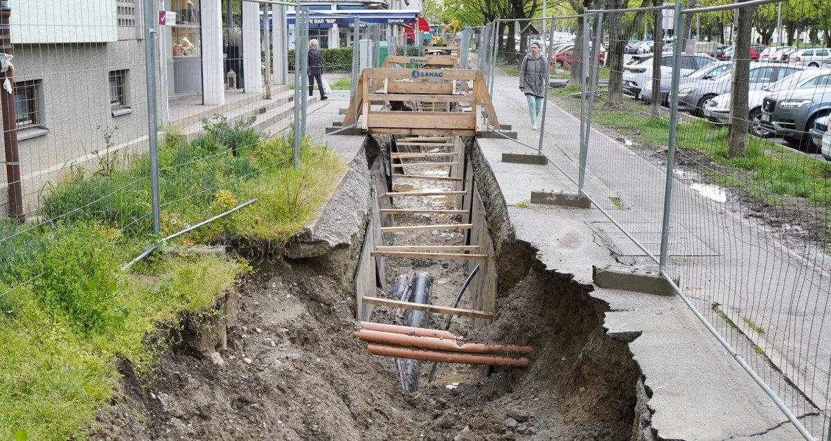 VIDEO Zagrebački kvart već mjesecima raskopan, očajni i stanari i vlasnici kafića