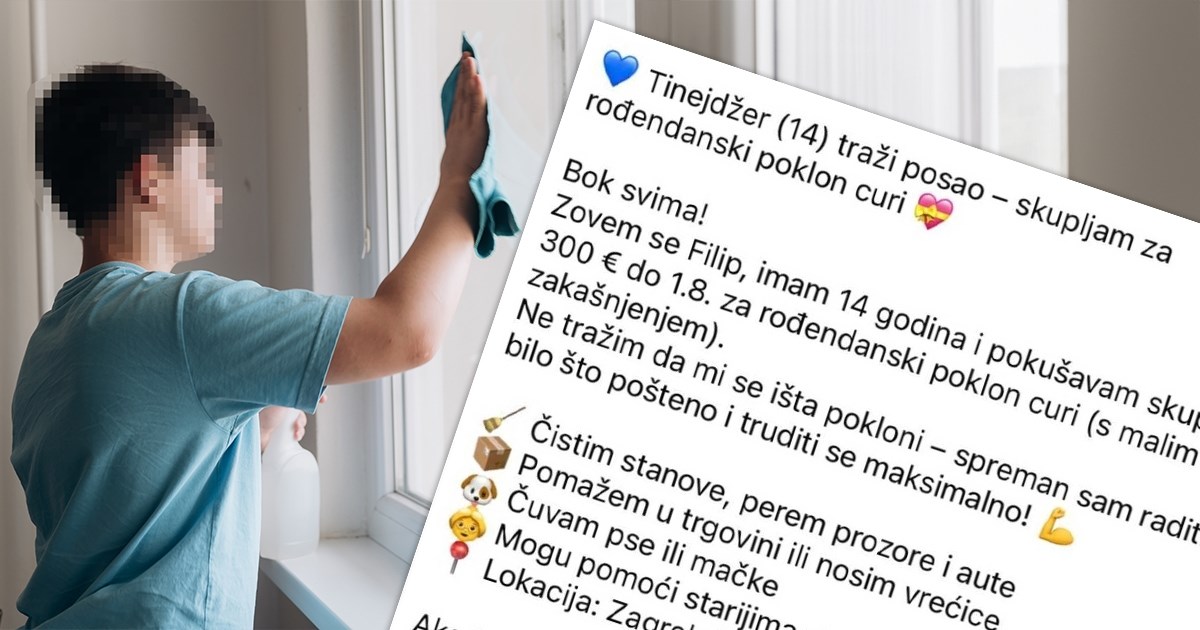 Zagrepčanin (14) želi zaraditi za poklon curi, udruga Pragma: "To nas zabrinjava"