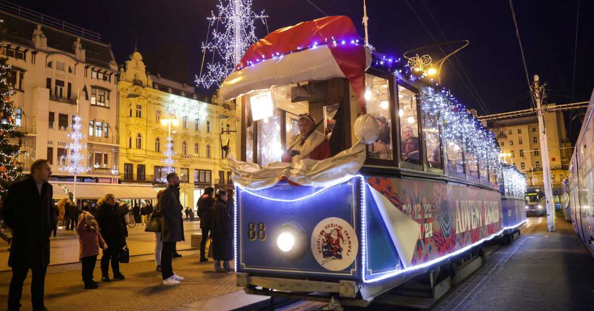 Veseli božićni tramvaji u Zagrebu kreću s vožnjom od nedjelje