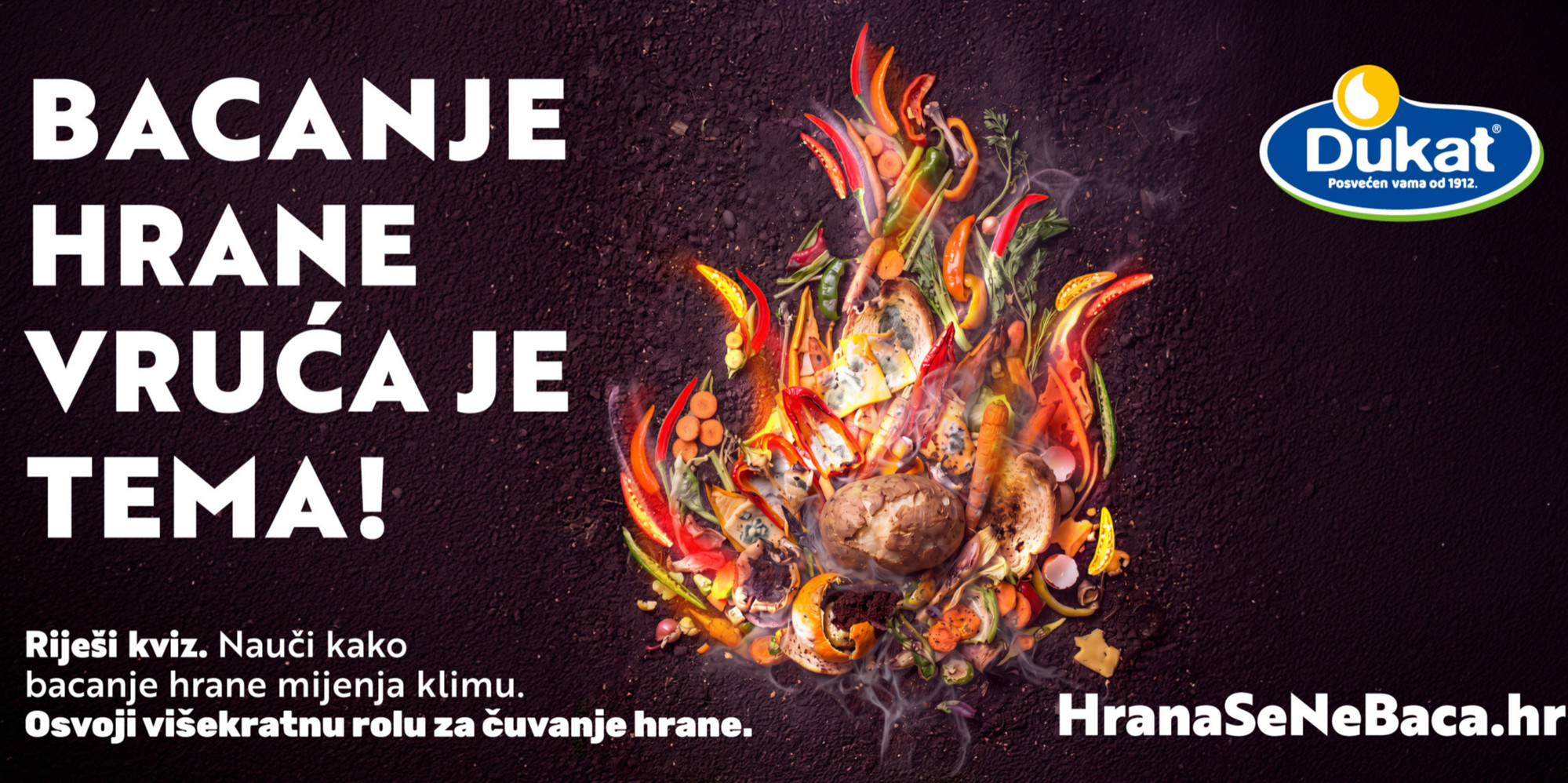 Bacanje hrane klimatski je problem. Dukat pokrenuo novi edukativni kviz za građane