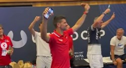 Pogledajte slavlje tenisača Srbije. Đoković pustio narodnjak, Ivanišević otvorio pivo
