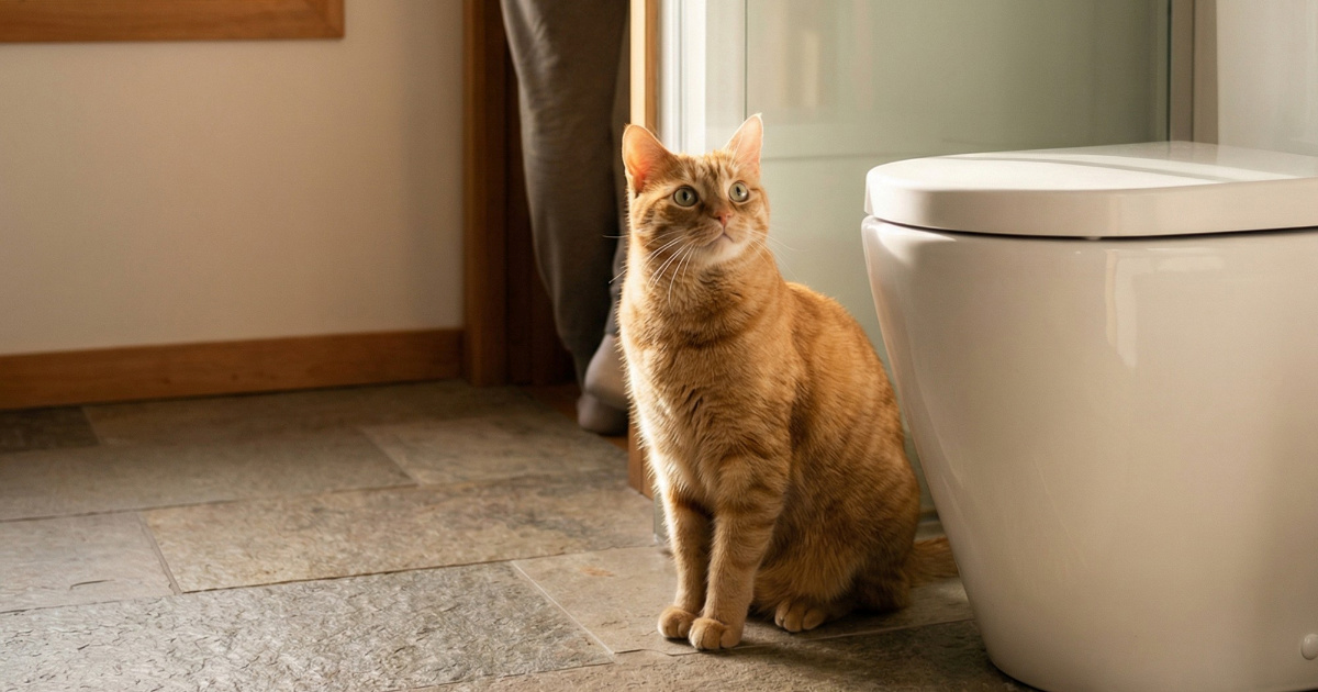 Zašto mačke uvijek idu s nama u kupaonicu? Razlog je jednostavniji nego što mislite