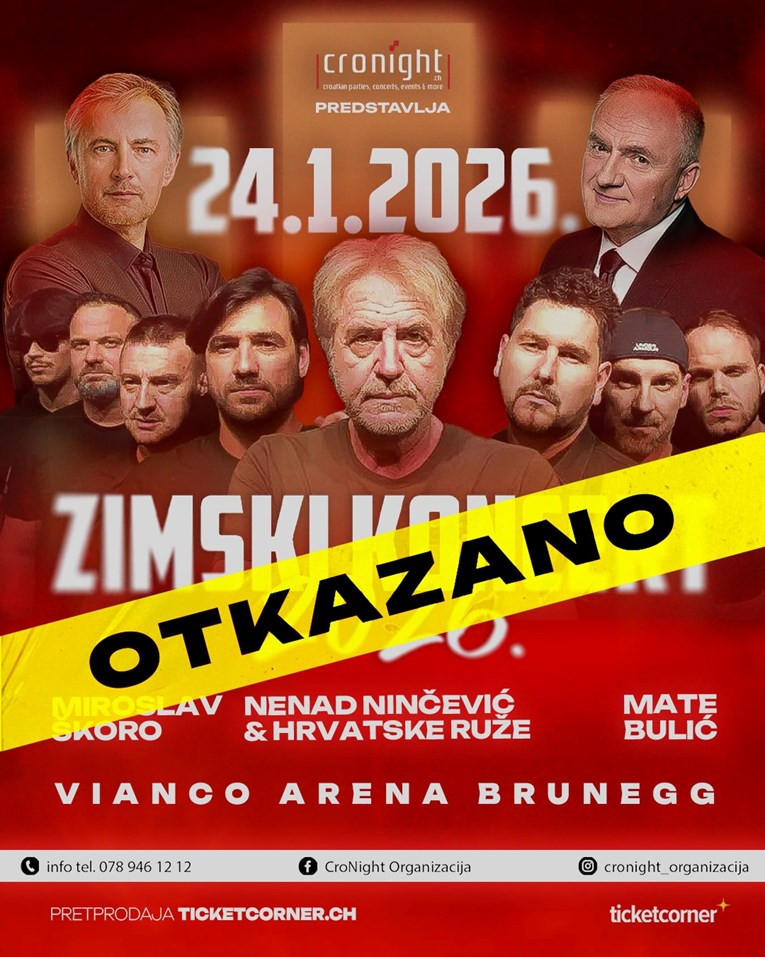 Organizatori: U Švicarskoj nam je zabranjen koncert hrvatskih izvođača