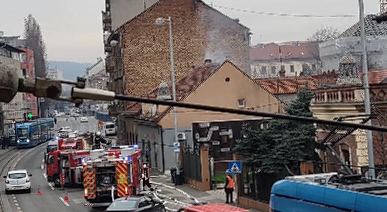 Požar u kući u Ilici, tramvaji nisu vozili