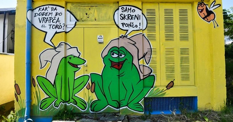 U zagrebačkom Vrapču grafiti s likovima iz starih crtića razveselili stanovnike