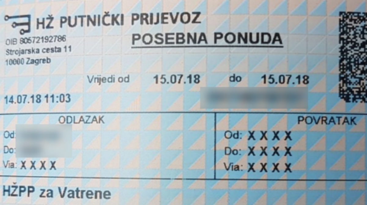 Iz HŽ-a iznenadili putnike porukom na karti zbog Vatrenih