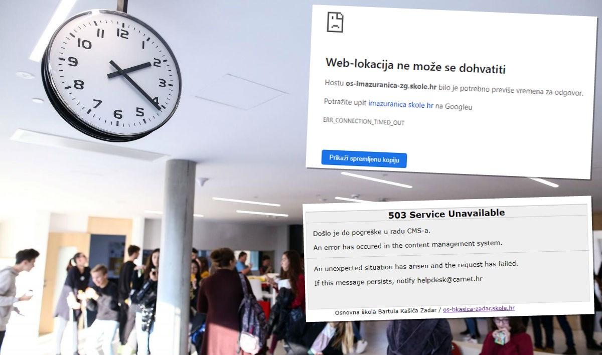 Uskoro počinje nova školska godina, a web stranice hrvatskih škola su pale