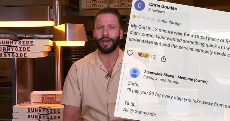 Vlasnik pizzerije uzvraća na loše recenzije. Jedni ga obožavaju, drugi se zgražaju