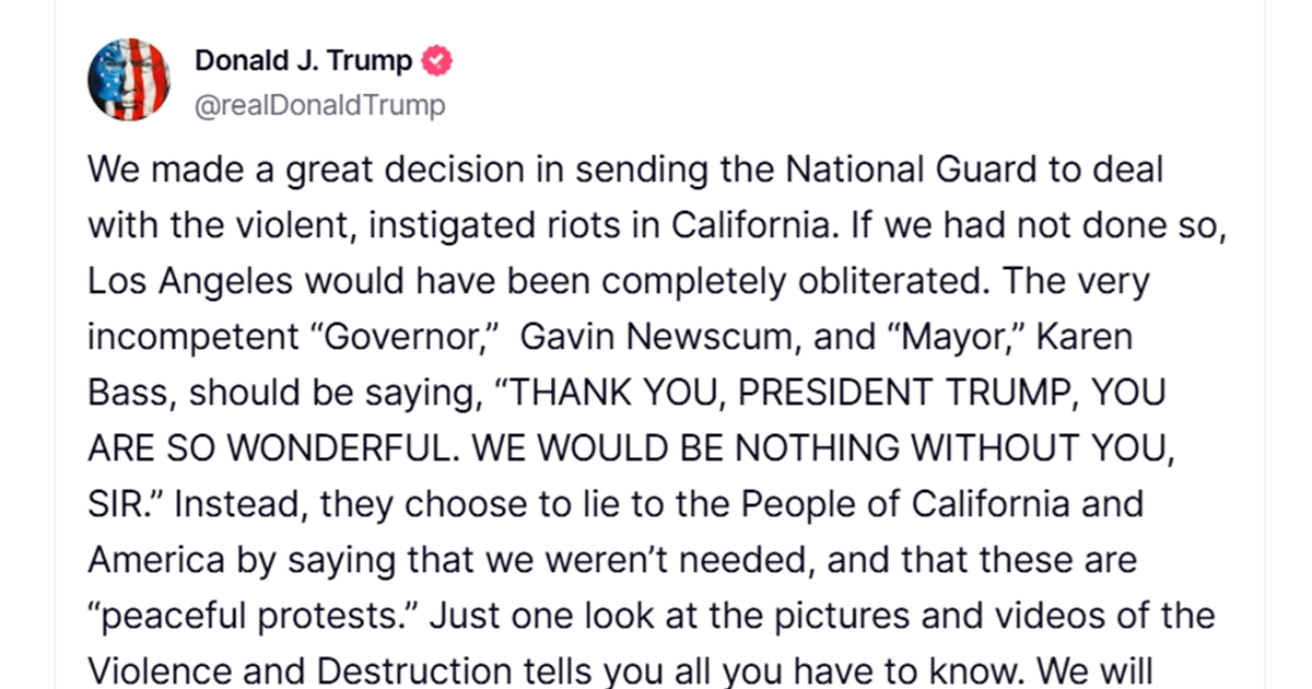 Trump: Gradonačelnica i guverner bi mi trebali reći "HVALA PREDSJEDNIČE, DIVNI STE"