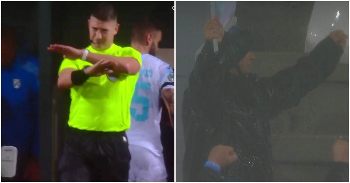 VIDEO Trenutak u kojem je sudac prvi put prekinuo utakmicu na Rujevici