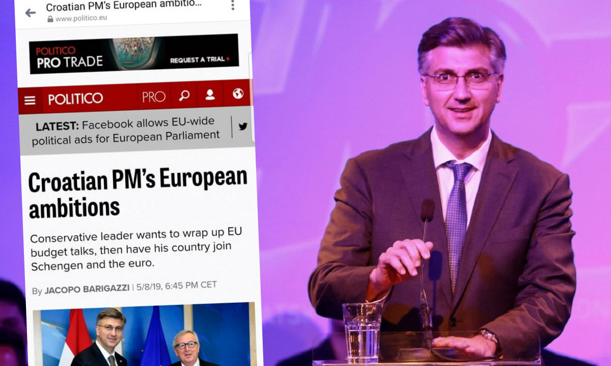 Plenković za Politico otkrio što mu je ambicija do sljedećih izbora