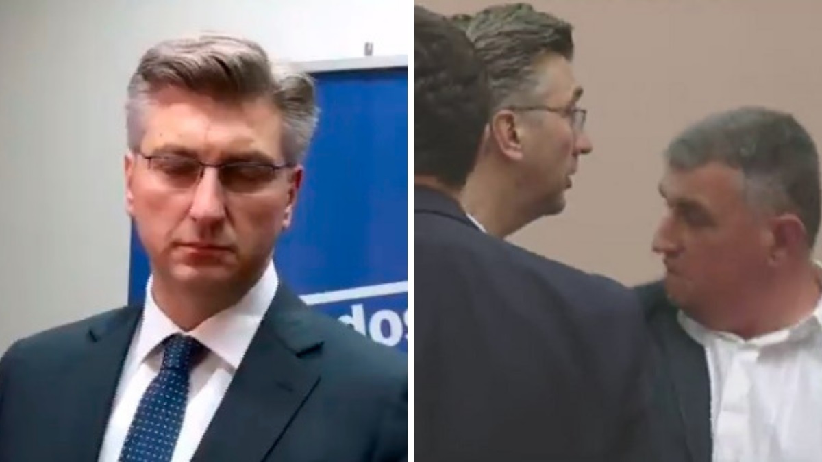 Plenkovića pitali je li "skoro nasrnuo" na Grmoju, premijerov izraz lica je sve