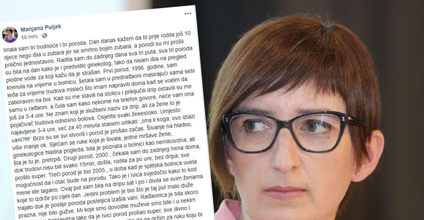 Marijana Puljak opisala svoja tri porođaja u Splitu