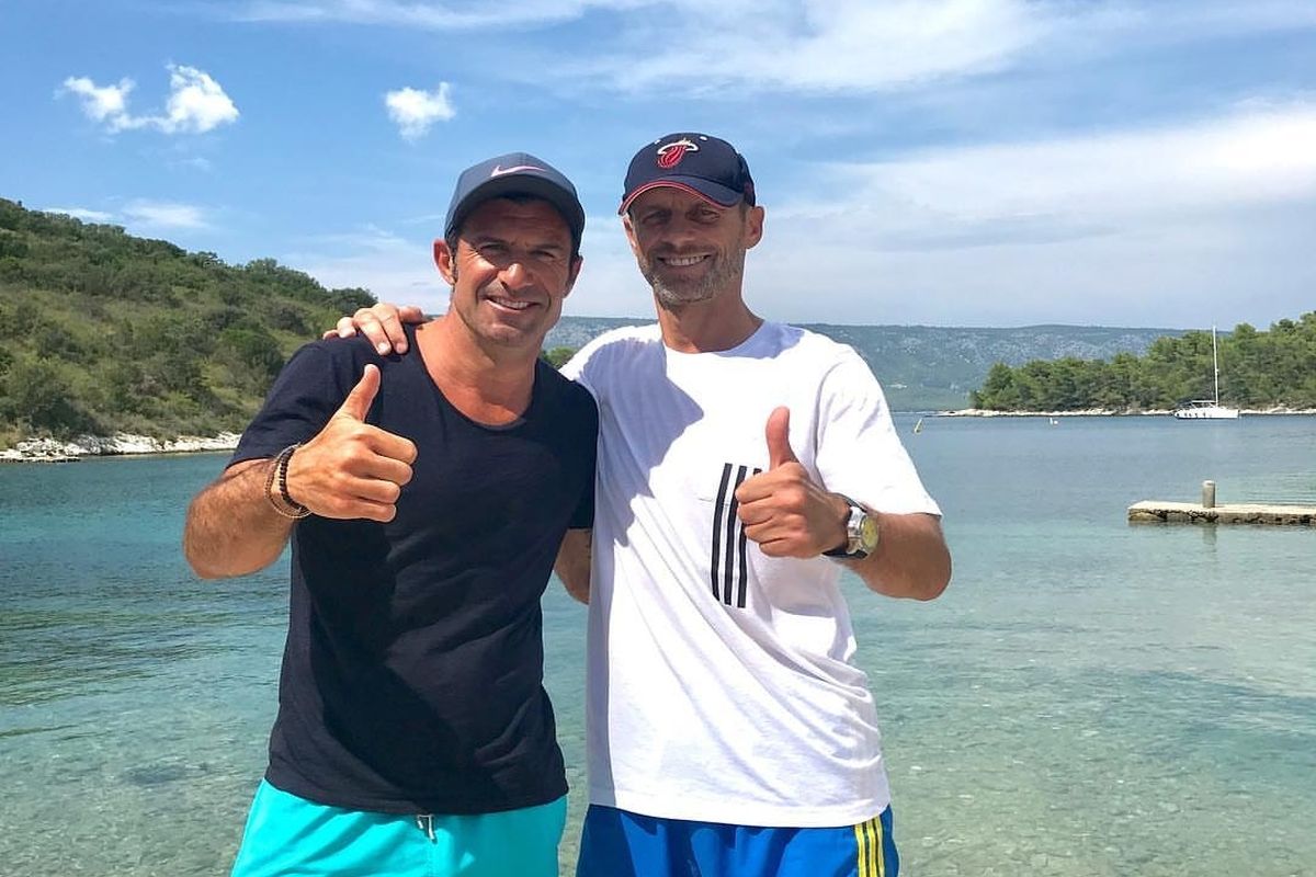 Figo i Čeferin ljetuju u Hrvatskoj: Pogledajte što im je Modrić poručio