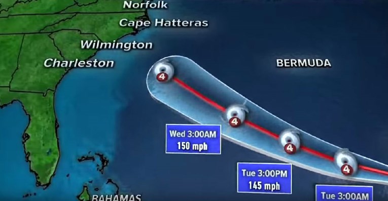 Uragan Florence udarit će na istok SAD-a, vjetrovi pušu do 300 km/h
