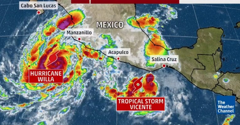 Novi čudovišni uragan ide prema Meksiku, ojačao je do najopasnije kategorije