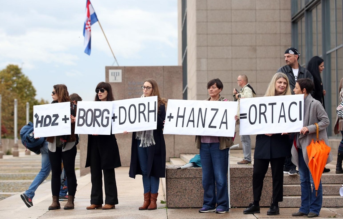 GONG ispred NSB-a: Ortaci ne mogu razmontirati ortački kapitalizam